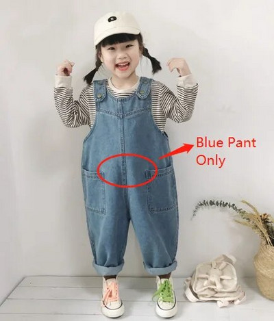 7346 Παιδικό λουράκι παντελόνι 2023 Φθινόπωρο Νέα Απλή μόδα Boy's Jeans Suspender Denim Παντελόνι Casual Denim Bib Jumpsuit