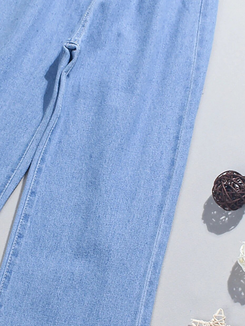 Tüdrukute teksad Ühevärvilised teksad Lapsed Tüdrukutele Vabaaja stiilis teksad lastele Teismeliste laste riided 6 8 10 12 14