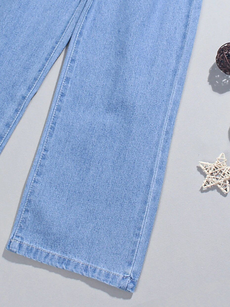 Tüdrukute teksad Ühevärvilised teksad Lapsed Tüdrukutele Vabaaja stiilis teksad lastele Teismeliste laste riided 6 8 10 12 14