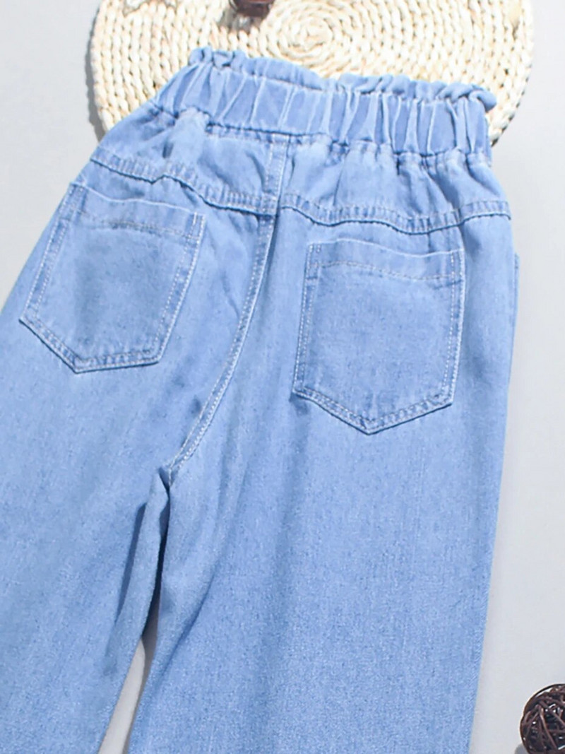 Tüdrukute teksad Ühevärvilised teksad Lapsed Tüdrukutele Vabaaja stiilis teksad lastele Teismeliste laste riided 6 8 10 12 14