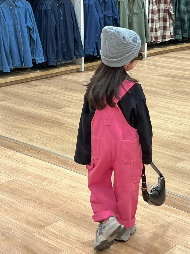 Korea laste tüdrukute kombinesoonid, roosad, punased, lahtised vöörihmaga kombinesoonid