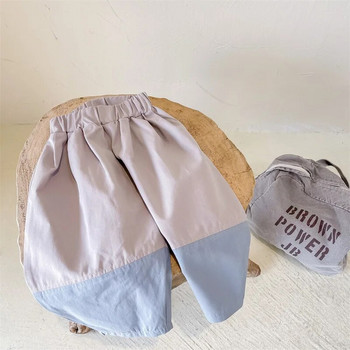 Пролетни детски изпрани памучни харем панталони 1-6 години Момчета Момичета Свободни ежедневни панталони за всеки мач