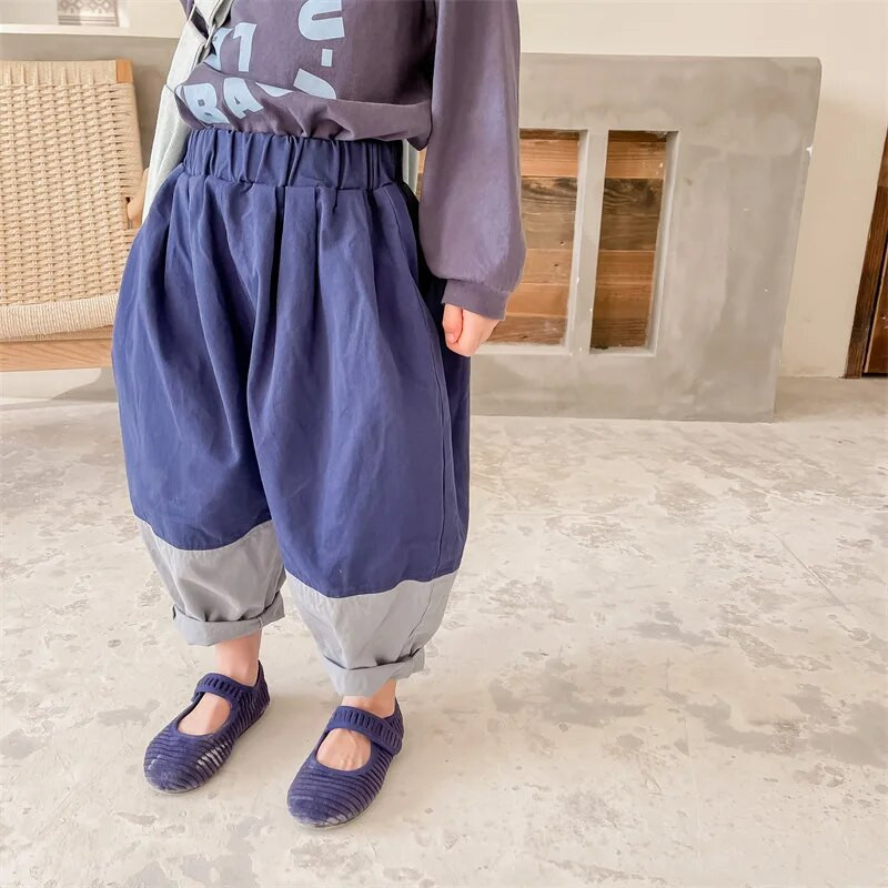 Άνοιξη Παιδιά πλυμένα βαμβακερά παντελόνια χαρέμι 1-6 ετών Αγόρια Κορίτσια χαλαρά casual παντελόνια