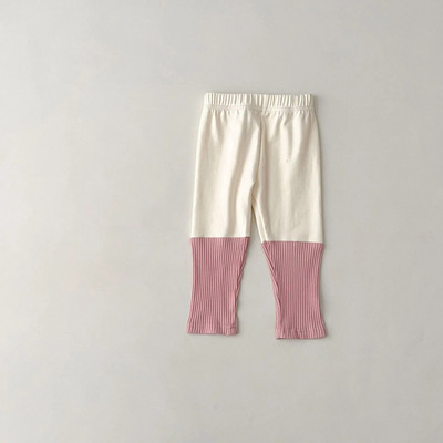 Sügiskevad uued beebitüdrukute säärised Mitmekülgsete värvidega sobivad püksid Lapsed kasvatavad oma moraalset iseloomu Puuvillased riided