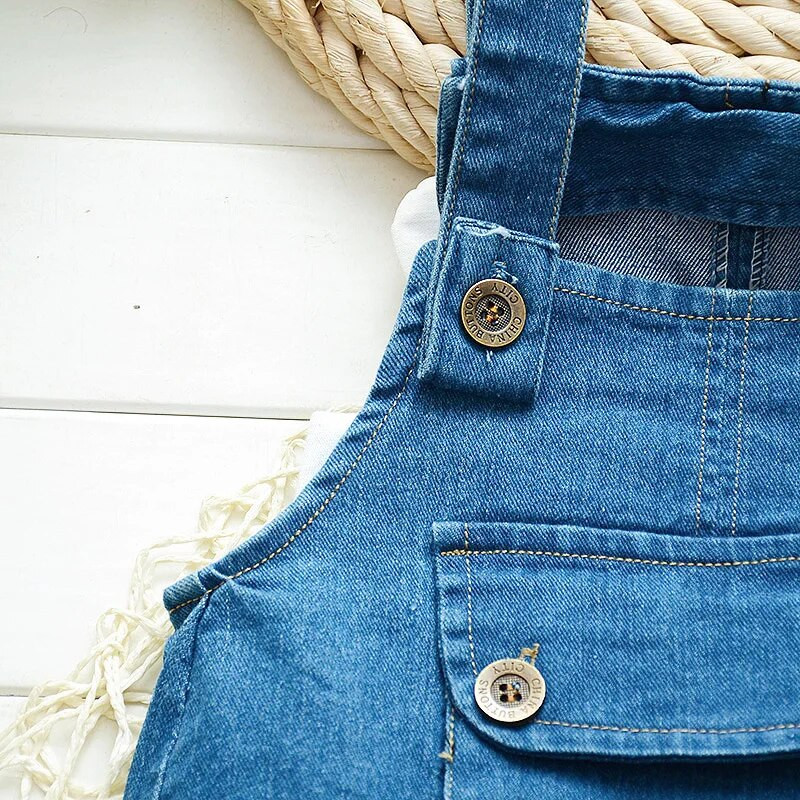 IENENS Vaikiški Drabužiai Kūdikių Drabužiai Džemperiai Berniukai Mergaitės Dungarees Kūdikių Žaidimo Kombinezonas Kelnės Džinsiniai Džinsai Kombinezonai Mažylių kombinezonai