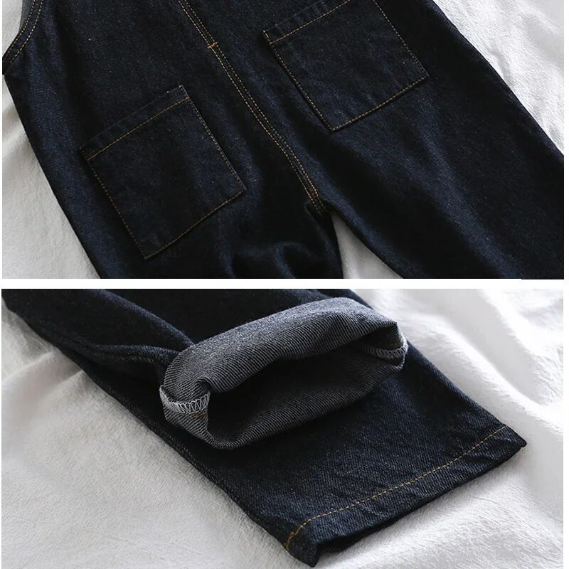 Τζιν για κορίτσι φόρμες Dungarees 2-6Y μονόχρωμο Παιδικό τζιν μακρύ παντελόνι Παιδική φόρμα ρούχα Ρούχα Βρεφικό παντελόνι