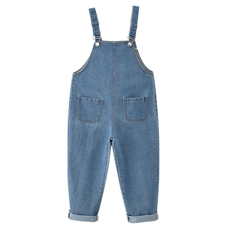2023 Kids Kombinesoonid Teksad Tüdrukutele Lapsed Denim Jumpsuit Taskud Talv Sügis Teismelised Daami Miss Suspender Püksid 5 9 12 a