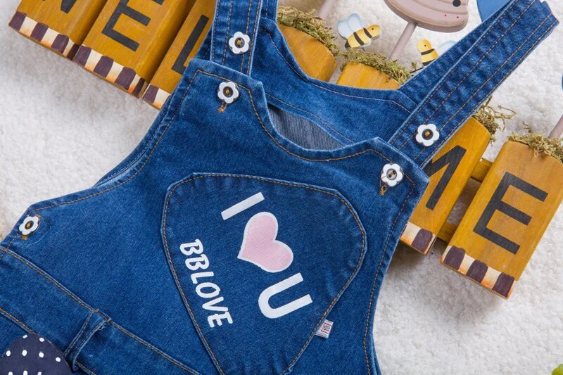 IENENS Kūdikių Džinsiniai Kombinezonai Mažiems mergaitėms Žaidimo kostiumai Drabužiai Drabužiai Vaikams Džinsai Berniukai Kelnės Kūdikiams Dangarees 1-4 metų Vaikiški Džinsai