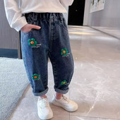 Beebitüdruk Sinised Teksad Lapsed Teksapüksid Laste Lillepüksid Tüdrukud Riided Kevad Sügis 2-9 aastat