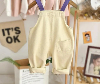 2022 Baby Boys Girls Cute Bear φόρμες τσέπης Παντελόνι άνοιξη φθινόπωρο Παιδικά Παιδικά βαμβακερά άνετα άνετα παντελόνια Romper Ρούχα
