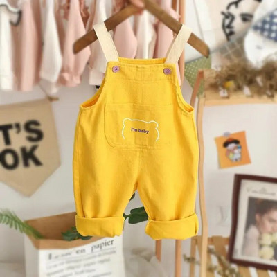 2022. Bebe Dječaci Djevojčice Slatki medo Kombinezoni s džepovima Hlače Proljeće Jesen Djeca Pamuk Ležerne udobne hlače za pantalone Odjeća