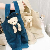 Ανοιξιάτικη Ολόσωμη φόρμα για παιδιά Κοριτσίστικα Παντελόνια για παιδιά Μόδα Μικρή Αρκούδα Ρούχα Χαριτωμένα παντελόνια κινουμένων σχεδίων Φθινόπωρο 2022 2 3 4 T