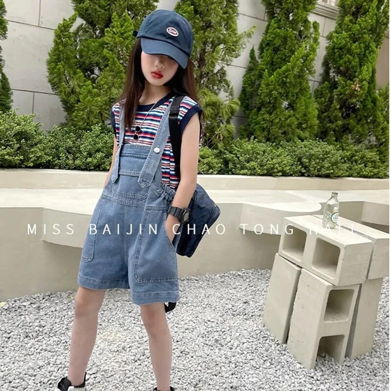 Μόδα σορτς για κορίτσια σε casual στυλ Καλοκαιρινά μαλακά τζιν σορτς Νέα κορεατικά μεσαία μεγάλα παιδικά τζιν σορτς παντός τύπου