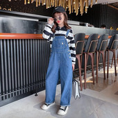 Εφηβικές φόρμες τζιν φαρδιά τζιν 2023 Φθινόπωρο casual Παιδικά Φαρδύ ίσιο παντελόνι Φοιτητικό Παιδικό μονόχρωμο μπλε τζιν φόρμες