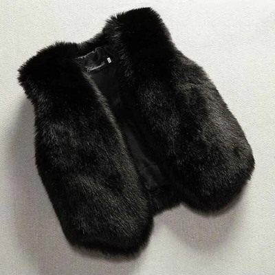 Sügis ja talv Lapsed Tüdrukud Kunstkarusnahast Vest Mood Paks Soe Vest Laste Pealisrõivad Tüdrukute mantlid Jope Riided