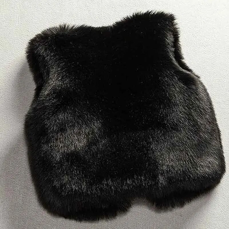 Sügis ja talv Lapsed Tüdrukud Kunstkarusnahast Vest Mood Paks Soe Vest Laste Pealisrõivad Tüdrukute mantlid Jope Riided