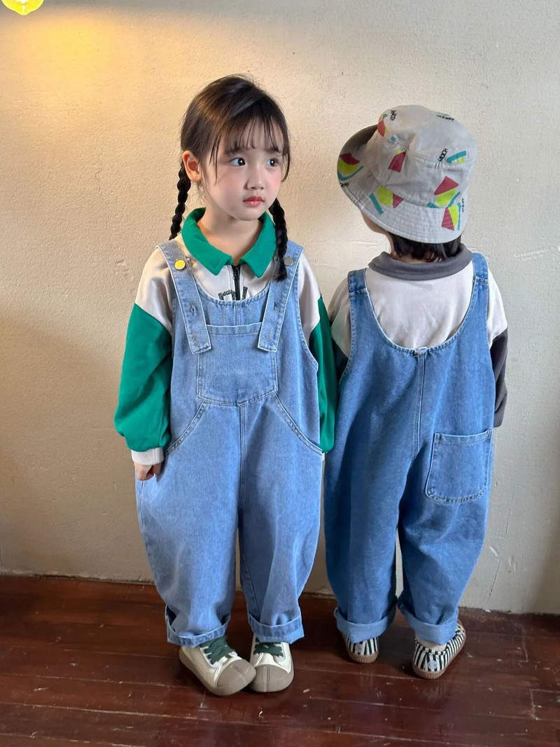 Φθινοπωρινές Παιδικές Φαρδιές Σαλοπέτες Αγόρι Βρεφικό Βρεφικό Ζαρτιέρες Ζαρτιέρες Κορίτσι Μωρό Casual Τζιν Παντελόνι Παιδικό Βαμβακερό Παντελόνι