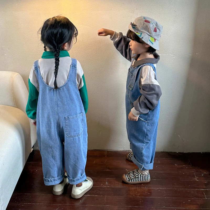 Φθινοπωρινές Παιδικές Φαρδιές Σαλοπέτες Αγόρι Βρεφικό Βρεφικό Ζαρτιέρες Ζαρτιέρες Κορίτσι Μωρό Casual Τζιν Παντελόνι Παιδικό Βαμβακερό Παντελόνι