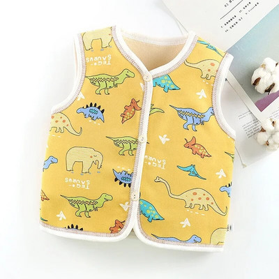 Meitene Zēns 2-8G Bērnu Veste Jaciņa Unisex Vestes Vestes Bērnu Flaneļa Biezinātas Mājas Apģērbs Mazu bērnu Meiteņu Ziemas Apģērbi