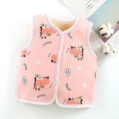 Meitene Zēns 2-8G Bērnu Veste Jaciņa Unisex Vestes Vestes Bērnu Flaneļa Biezinātas Mājas Apģērbs Mazu bērnu Meiteņu Ziemas Apģērbi