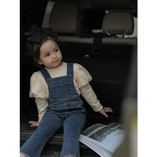 2023. aasta sügis, kevad, talv, tüdrukute kombinesoonid püksid, lapsed, tüdrukud, sirged püksid, vabad lapsed, teksad, teksad, tüdrukud, püksid 1–6