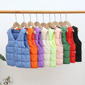 Veste pentru copii Veste calde Toamnă Bebeluși Baieți Fete Veste Copii Jachetă din bumbac fără mâneci Jachete 1-8T