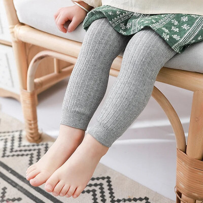 Pantaloni pentru bebeluși de primăvară, toamnă, nou-născuți pentru fete, jambiere, din bumbac, cu nervuri, pentru copii, fete, băieți