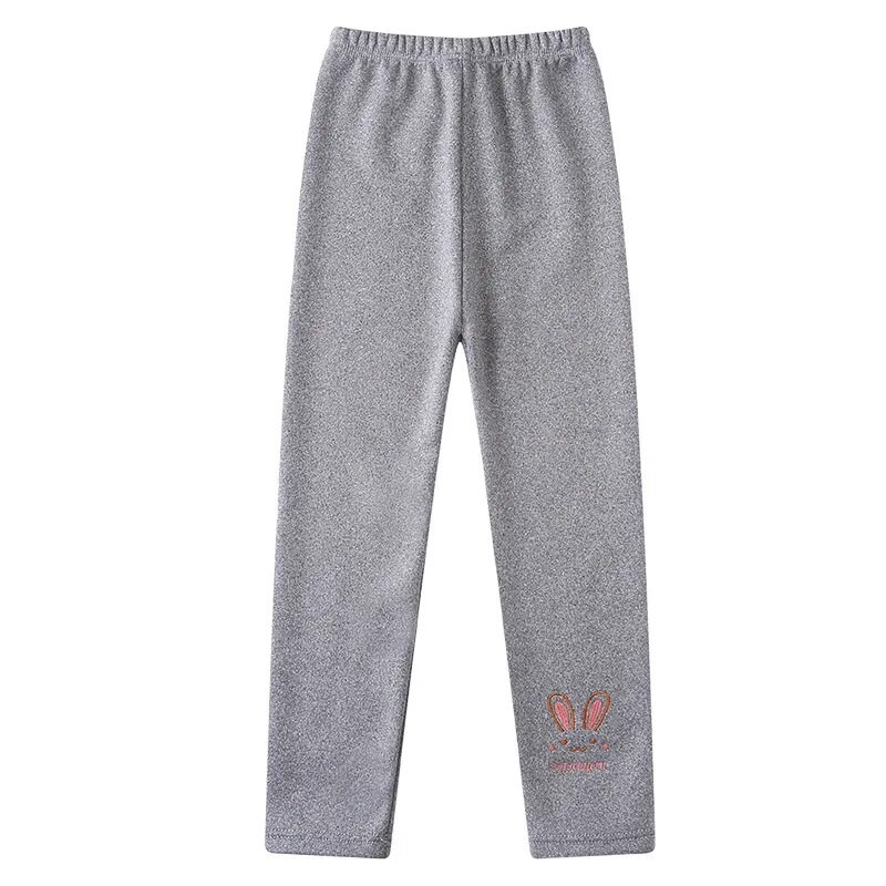 Mergaičių antblauzdžiai rudeninės žiemos storos šiltos plius mielas triušiukas vaikams vaikams kelnės kūdikiui apatinėje dalyje