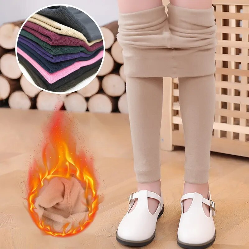 Tajice za bebe Tajice za djevojčice Debele tople hlače Dječje tajice Djevojčice plus baršunaste hlače Dječje jesenske zemljane hlače 3-12 godina