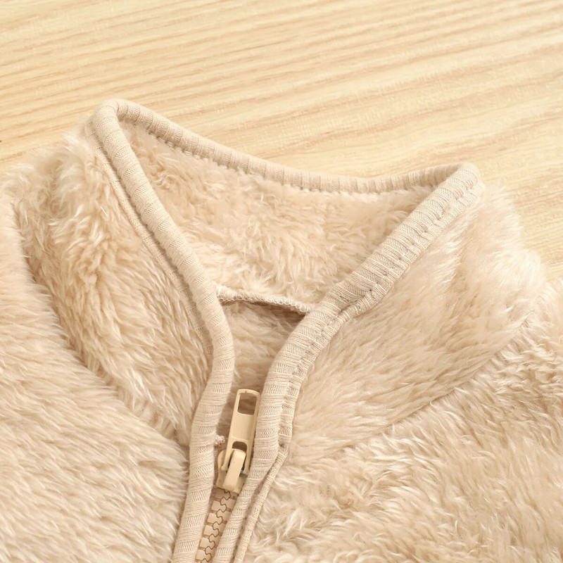 1-5 a sügisene kevadsoe beebi laps Tüdrukute vestid plüüsist tasku Varrukateta ülerõivad vestid komplektid