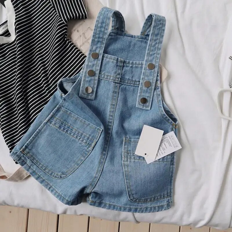 Lasteriided Korea Beebi Teksapüksid Susksid Lühikesed püksid Taskuõmblused Kevadsuvi uued poisid ja tüdrukud Beebi vabaaja püksid 1-7 a