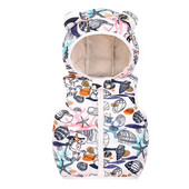 Παιδικό γιλέκο για κορίτσια Αγόρια Αμάνικο εμπριμέ μπουφάν με κουκούλα Ελαφρύ ζεστό πανωφόρι βρεφικά ρούχα Παιδικό πουπουλένιο γιλέκο φθινοπώρου