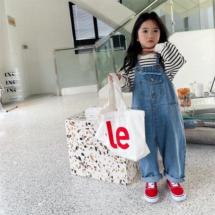 2023 Νέα Κορεάτικη Μόδα Κοριτσίστικα Ρούχα Μασίφ τζιν Σουστέν Γλυκό χαριτωμένο νήπιο αγόρι τζιν παντελόνι Παιδικές φόρμες