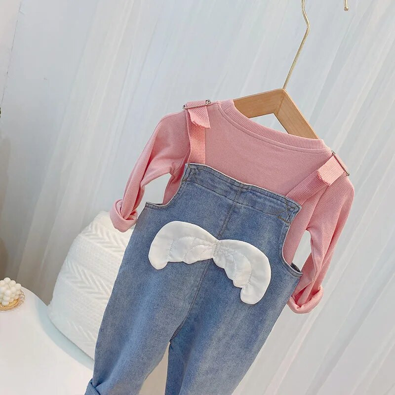 Beebi kombinesoonid Teksad Tüdrukud Sügisrõivad Lapsed Poisid Lapsed Lapsed Beebi vabaaja teksapüksid pikad püksid püksid