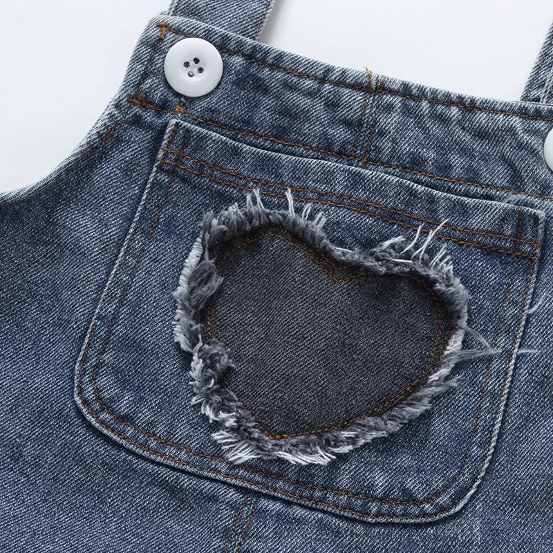 Vaikų kombinezonas Džinsų kelnaičių šliaužtinukai berniukui, mergaitei 2021 m. Naujas pavasario ruduo, mielas vaikiškas, kūdikiškas ilgos kelnės vaikams, džinsinis kombinezonas