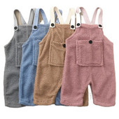 Talvine uustulnuk poistele ja tüdrukutele soe kašmiirist kombinesoon lastele armas taskuga kombinesoon