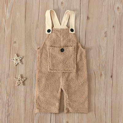 Talvine uustulnuk poistele ja tüdrukutele soe kašmiirist kombinesoon lastele armas taskuga kombinesoon