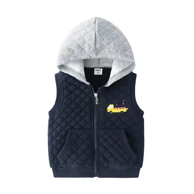 Pavasarinis megztinis 2-8Y berniukų liemenės korėjietiškos vaikiškos liemenės vaikiškos liemenės be rankovių striukė Žieminiai drabužiai Colete drabužiai viršutiniai drabužiai
