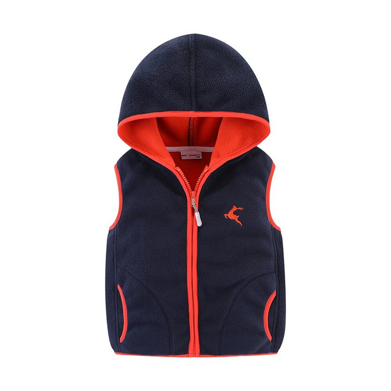 MudKingdom väikelaste poiste tüdrukute fliisist kapuutsiga vestiga jakk lukuga põhjapõdra mustriga varrukateta laste ülerõivad lastele riided