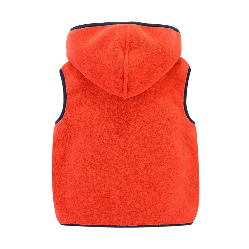 MudKingdom väikelaste poiste tüdrukute fliisist kapuutsiga vestiga jakk lukuga põhjapõdra mustriga varrukateta laste ülerõivad lastele riided