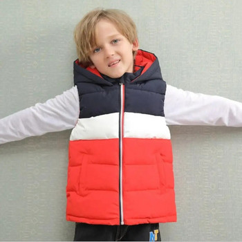 Κορίτσια Αγόρια γιλέκα με κουκούλα Παιδικό πουπουλένιο βαμβακερό παλτό Φθινόπωρο Χειμώνας Παιδικό γιλέκο Εξωτερικά ρούχα Βρεφικό Ζεστό μπουφάν