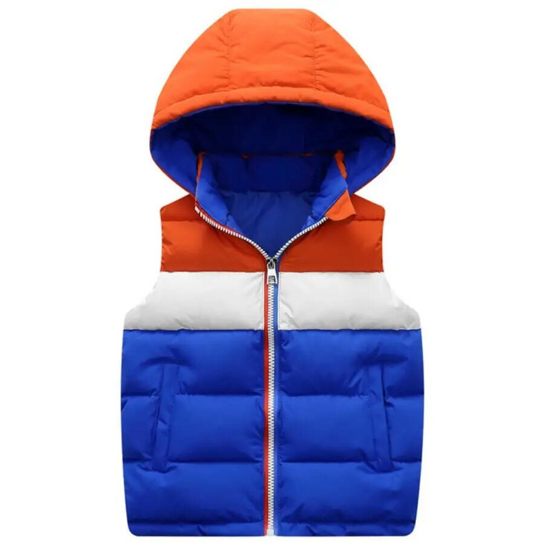 Tüdrukud Poisid Kapuutsiga vestid Laste sule puuvillane mantel Sügistalv Beebi Laste Vest Ülerõivad Riietus Imiku soe jope