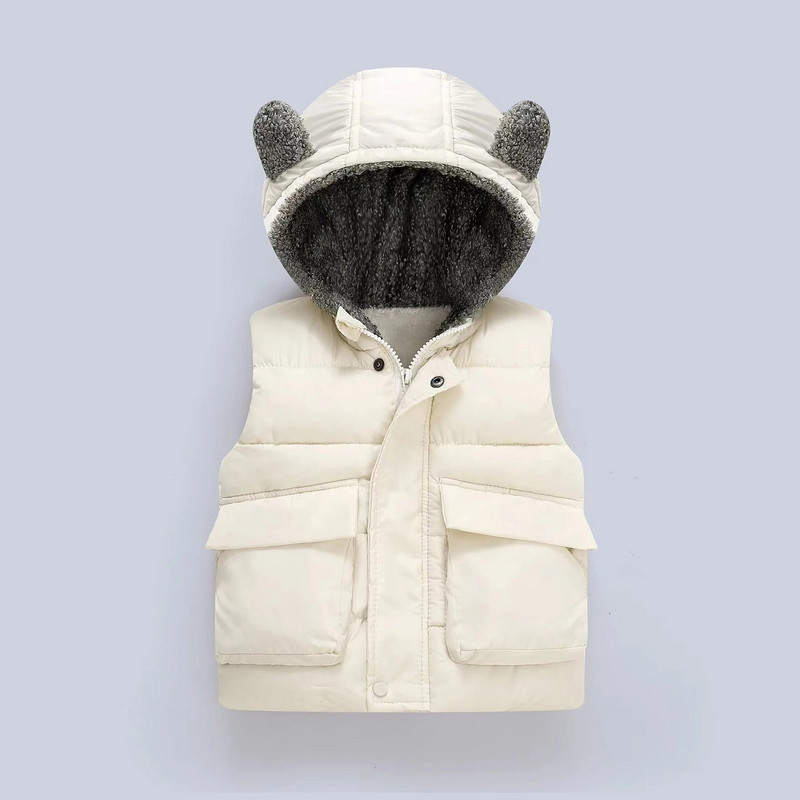Βρεφικά Ρούχα Αγόρια Κορίτσια Μάλλινη Χοντή Κουκούλα Γιλέκο Παιδικό Χειμώνα Παιδικά Ζεστά Μπουφάν Γιλέκο Χριστουγεννιάτικη Στολή Εξωτερικά
