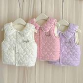 0-5Y Φθινόπωρο Παιδικό Ζεστό Παχύ Γιλέκο Βρεφικό Γιλέκο Παιδικό Πανωφόρι Παλτό Βρεφικά Ρούχα Χειμώνα Αγόρια Κοριτσάκι Γλυκά τζάκετ γιλέκο