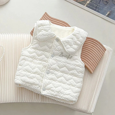 0-5Y Φθινόπωρο Παιδικό Ζεστό Παχύ Γιλέκο Βρεφικό Γιλέκο Παιδικό Πανωφόρι Παλτό Βρεφικά Ρούχα Χειμώνα Αγόρια Κοριτσάκι Γλυκά τζάκετ γιλέκο