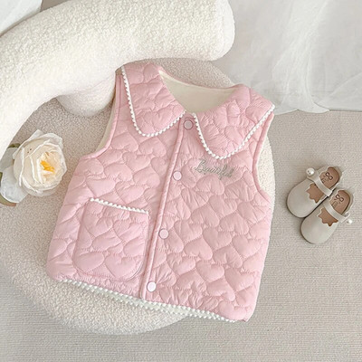0-5Y Φθινόπωρο Παιδικό Ζεστό Παχύ Γιλέκο Βρεφικό Γιλέκο Παιδικό Πανωφόρι Παλτό Βρεφικά Ρούχα Χειμώνα Αγόρια Κοριτσάκι Γλυκά τζάκετ γιλέκο
