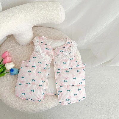 0-5Y Φθινόπωρο Παιδικό Ζεστό Παχύ Γιλέκο Βρεφικό Γιλέκο Παιδικό Πανωφόρι Παλτό Βρεφικά Ρούχα Χειμώνα Αγόρια Κοριτσάκι Γλυκά τζάκετ γιλέκο