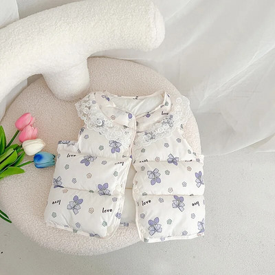 0-5Y Φθινόπωρο Παιδικό Ζεστό Παχύ Γιλέκο Βρεφικό Γιλέκο Παιδικό Πανωφόρι Παλτό Βρεφικά Ρούχα Χειμώνα Αγόρια Κοριτσάκι Γλυκά τζάκετ γιλέκο