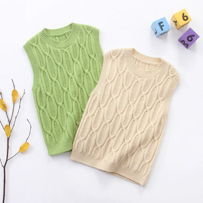 Mood Kevad Sügis Kootud vabaaja poiste kampsunid Vest Baby Boys Preppy Style Vest Laste Ülerõivad Vest Jope Laste Kudumid