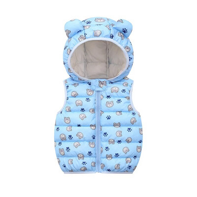 IYEAL lapsed soojad alla puuvillased multifilmid kapuutsiga vest Beebi lapsed ülerõivad vest Laste riided poisid tüdrukud kapuutsiga jakid